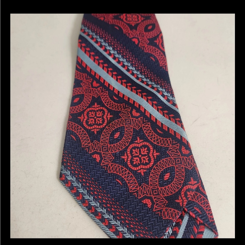 Vintage Vogue Creations Tie Circa 1970 Acetate Paisley Mandela